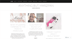 Desktop Screenshot of anythingbutmarzipan.com